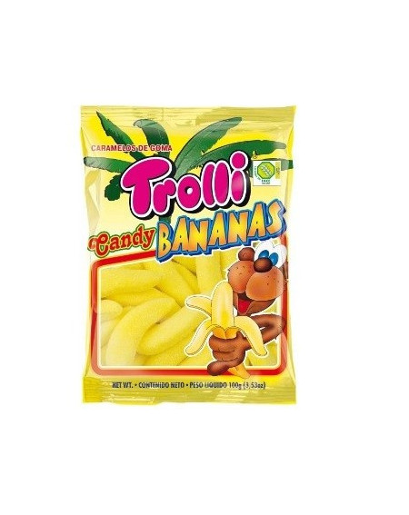 Gominolas Sin Gluten Bananas Trolli 100g