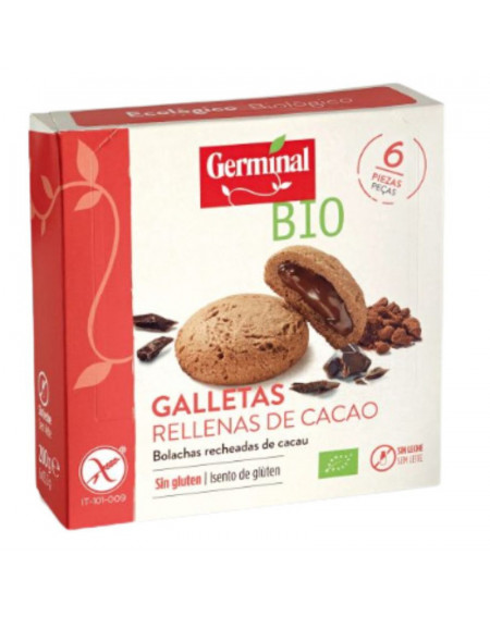 Galletas Rellenas de Cacao Bio Germinal 200gr