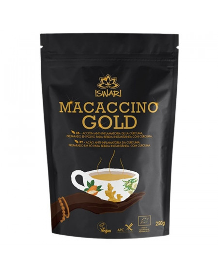Macaccino Gold Bio VegAnísin Gluten Iswari 250gr