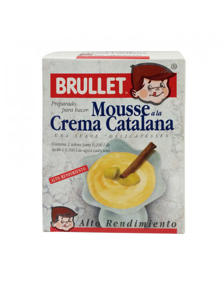 Mousse Crema Catalana Sin Gluten Brullet 2 Sobres